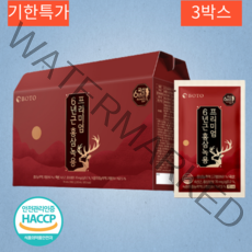 보뚜 6년근 홍삼녹용 프리미엄 30포 x 3박스 / 면연력 기력보강 효도선물 단체선물