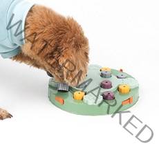 강아지 장난감 노즈워크 퍼즐 놀이 간식찾기 훈련 투웬티 블럭, 그린