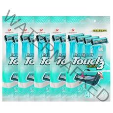 도루코 터치쓰리 3중날 면도기, 5개, 4개입