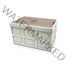 이츠라이프 캠핑 폴딩박스 원목 우드 상판 수납 정리함 테이블, 졸리샵 1.우드상판 애쉬