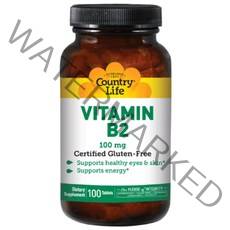 Country Life Vitamins 비타민 B2 100 mg 타블렛, 100개입, 1개