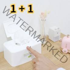 국내생산 원터치 물티슈 케이스 1+1, 화이트