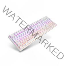 한성컴퓨터 RAINBOW 게이밍 기계식 유선키보드 갈축, 일반형, 화이트, GK200