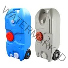 휴대용 이동식 캠핑카 오수통 카라반 오수탱크 DH-560 용량 40L 메탈핸들 보관가방 포함, 그레이