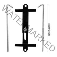 자동차 배터리 자동차 보관 배터리 홀더 J 후크 볼트 교체 부품이 있는 범용 조정 가능한 크로스바 대부분, 02 black 23cm