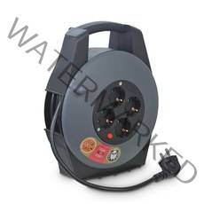 러그(LUG) 케이블릴선 15M 4구 접지 슬림 1.5SQ 캠핑 및 산업용 3200W 고용량 전기연장선, 1개