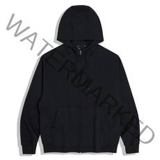 ANDAR 더블코튼 맨즈 베이직 후디 집업 메티오블랙