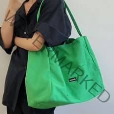 빌드온 심플 데일리 쇼퍼 빅사이즈 에코백