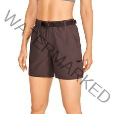 캠핑 CRZ 요가 여성용 경량 하이킹 버뮤다 반바지 캐주얼 하이 웨이스트 반바지-6 인치, 04 Brown Rock04_02 X-Small