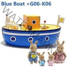 실바니안 패밀리 두더지 고양이 미니어처 소녀 보트 선박 선물 가족 가구 인형 1:12 완, 01 CHINA, 08 Blue-G06K06