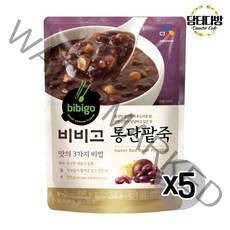 [와우초이스] 비비고 통단팥죽 450g X 5개 #177EA, 쿠팡 1, 쿠팡 본상품선택