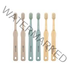 모윰 테트라팁 초극세모 유아 칫솔 3종 세트, DARK BEIGE, SAGE, BUTTER YELLOW, 2세트