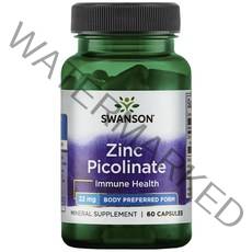 스완슨 아연 피콜리네이트 22mg 캡슐, 60개입, 1개