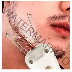 실뜨기제모기 남자 얼굴 수염 다리털 면도 얼굴털 솜털 잔털 제거 털뽑기 실면도 실제모기 모근제거기, 단품