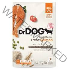닥터독 3개월 이상 연어 피부모질 닥터독 사료, 2kg, 1개