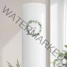 다샵 원형 스판 3중직 리스 스탠드 에어컨커버, 화이트