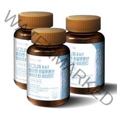 시그니처 4in1 히알루론산 콜라겐 엘라스틴 비타민C, 3개, 60정