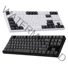 COX CK87 BT 게이트론 블루투스5 기계식 게이밍키보드, 갈축, 블랙