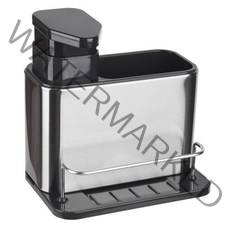 퐁퐁이 세제 디스펜서 1개, 블랙 x 실버