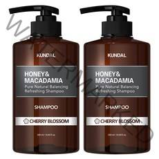 쿤달 네이처 샴푸 체리블라썸향, 500ml, 2개