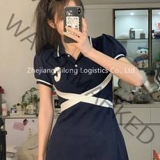couyor 여성골프웨어원피스 골프원피스 스포츠원피스 테니스원피스 폴로 카라원피스 골프스윙자켓 골프복 반팔 티셔츠원피스 여름원피스 슬림핏 반팔 캐주얼 데일리 트레이닝