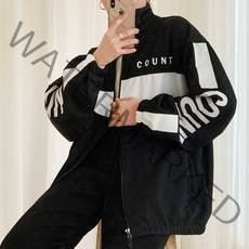 티데일리 남녀공용 카운트 오버핏 집업 빅사이즈 트레이닝 긴팔 바람막이