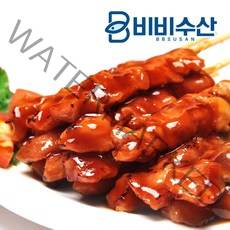 비비수산 간식의 지존 매운맛 닭꼬치 1pack, 1팩