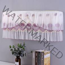 록신 에어컨 먼지 커버 직접 부는 직물 에어컨 슬리브, 물 응축 향기 보라색