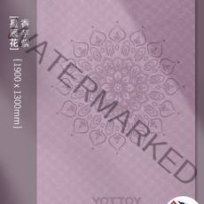 넓은 와이드 요가매트 2인 대형 12mm 홈트 매트 홈짐 빅사이즈 필라테스 두꺼운 tpe 130cm 15mm 요가, 만다라꽃- 페일퍼플 더블 매트