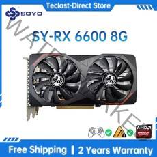 그래픽 카드 soyo 새로운 radeon rx6600xt 8gb 게임용 gpu 게임용