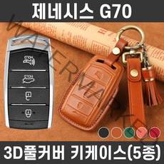 카템 제네시스 G70 감탄 가죽 키케이스 풀세트 자동차 스마트키 키커버, 카템 감탄 키케이스 풀세트_H09, 포레스트그린