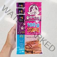 [목우촌] 주부9단 슬라이스햄 CT1 300g(100gX3개입), 종이박스포장