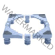 모칸도 당일발송 세탁기받침대 CDMK-A09 (이동받침대 냉장고 건조기 다용도 받침대 크기조절 가전제품 고정 균형맞춤), CDMK-A09-1개