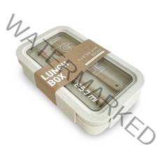 다소다 밀짚 도시락 직사각 850ml, 밀색, 1개