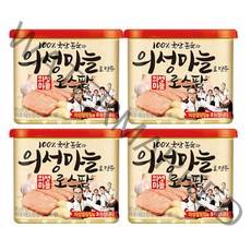 의성마늘로스팜 340g x 4캔 / 햄통조림 햄