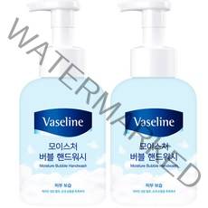 바세린 모이스처 버블 핸드워시, 500ml, 2개
