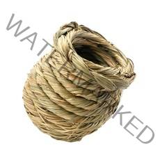 [새둥지] 고급 꼼꼼 항아리 짚둥지 (대) 핀치/십자매/문조/금화조