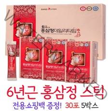 고려홍삼정 6년근홍삼 홍삼스틱 국내산 홍삼 스틱 포, 5개, 30포