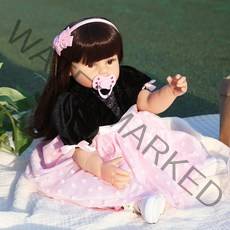 리본돌 아기 인형 베이비돌 애착인형 장난감 실리콘바디, 04번_55CM DOL-C6