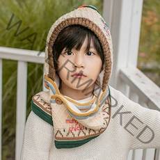 뭉치치 초등학생용 겨울 모자 넥워머 후드워머, 본품