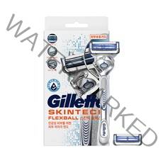 질레트 스킨텍 플렉스볼 매뉴얼 면도기 핸들 + 날 2p 세트, 1개입, 1세트