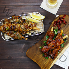 간편식 닭모판 4가지맛 미니닭꼬치 70g 15개입 매운 순한 바베큐 데리야끼, 미니닭꼬치:  데리야끼맛