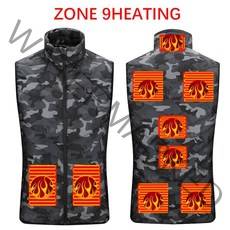 발열조끼 겨울 낚시 등산 usb충전식 패딩조끼 지능형 USB 전기 발열 겨울 열선조끼 남녀 공용 따뜻한 열선