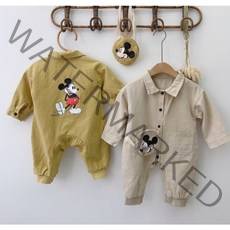 [마마고]2021 FW 베이비 긴팔 미키 바디슈트&가방set 트윈룩 아기 커플룩 우정촬영용