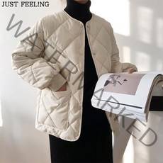JUST FEEL!NG 숏패딩 도톰 퀼트 누빔 경량 월론 역시즌 아웃도어 숏 패딩