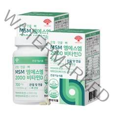 동화약품 관절 연골 뼈 MSM 엠에스엠 2000 비타민D 84g, 2개, 120정