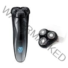 크로스엑스 스마트 방수 전기면도기 세트, CROSSX, 블랙 + 실버