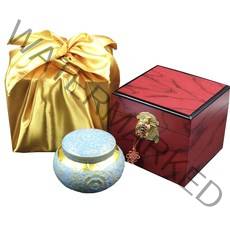 지리산 자연산 아카시아꿀 진주당초 도자기 선물세트, 600g, 1개