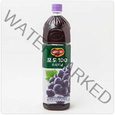 [롯데칠성] 델몬트 포도100 주스, 1.5L, 4개