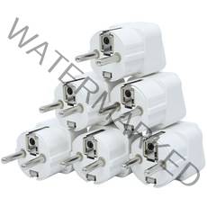 국내용 110v 220v 멀티 어댑터 16A 250v 변환 돼지코, 1개